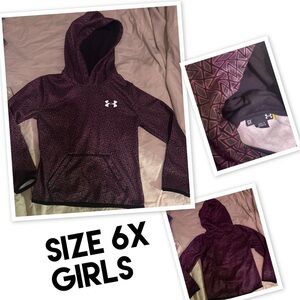 Under Armour Girls' Hoodie - Black and Purple